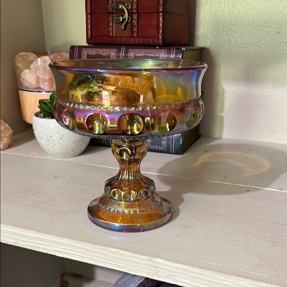 Iridescent Glass Goblet